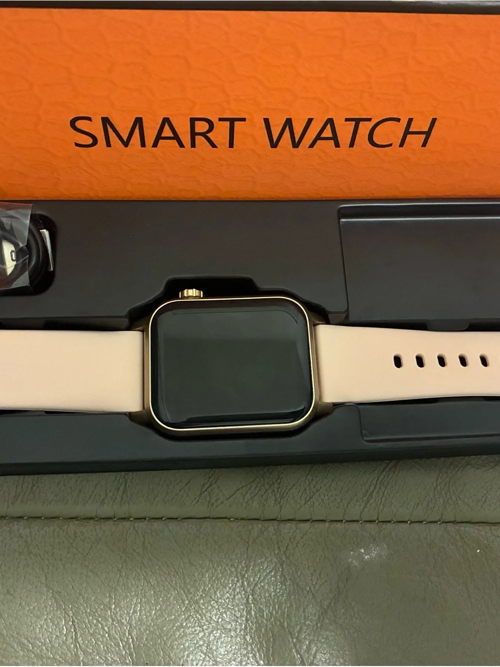 Pink Smartwatch with Rose Gold Case - Fashion Fitness Wearable